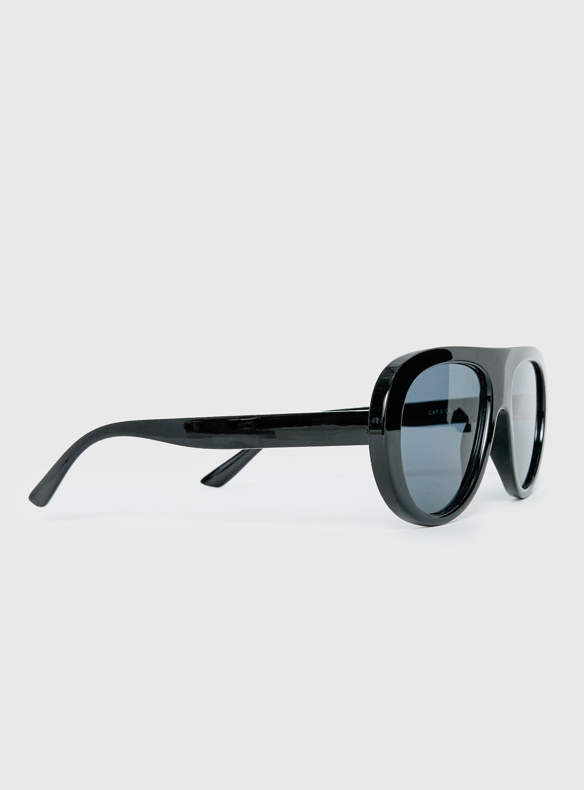 Amorra Oversized Piloten-Sonnenbrille Schwarz