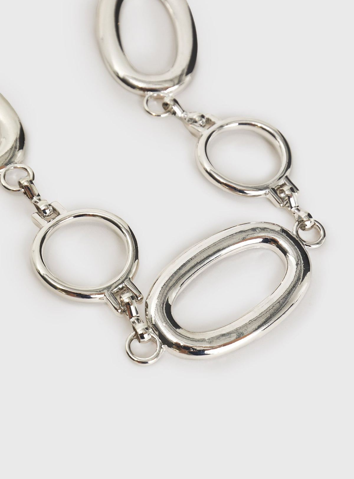 Halleck Silber Anhänger Kette Gürtel Silber