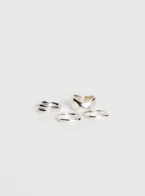 Crowded Room Ring-Set Silber
