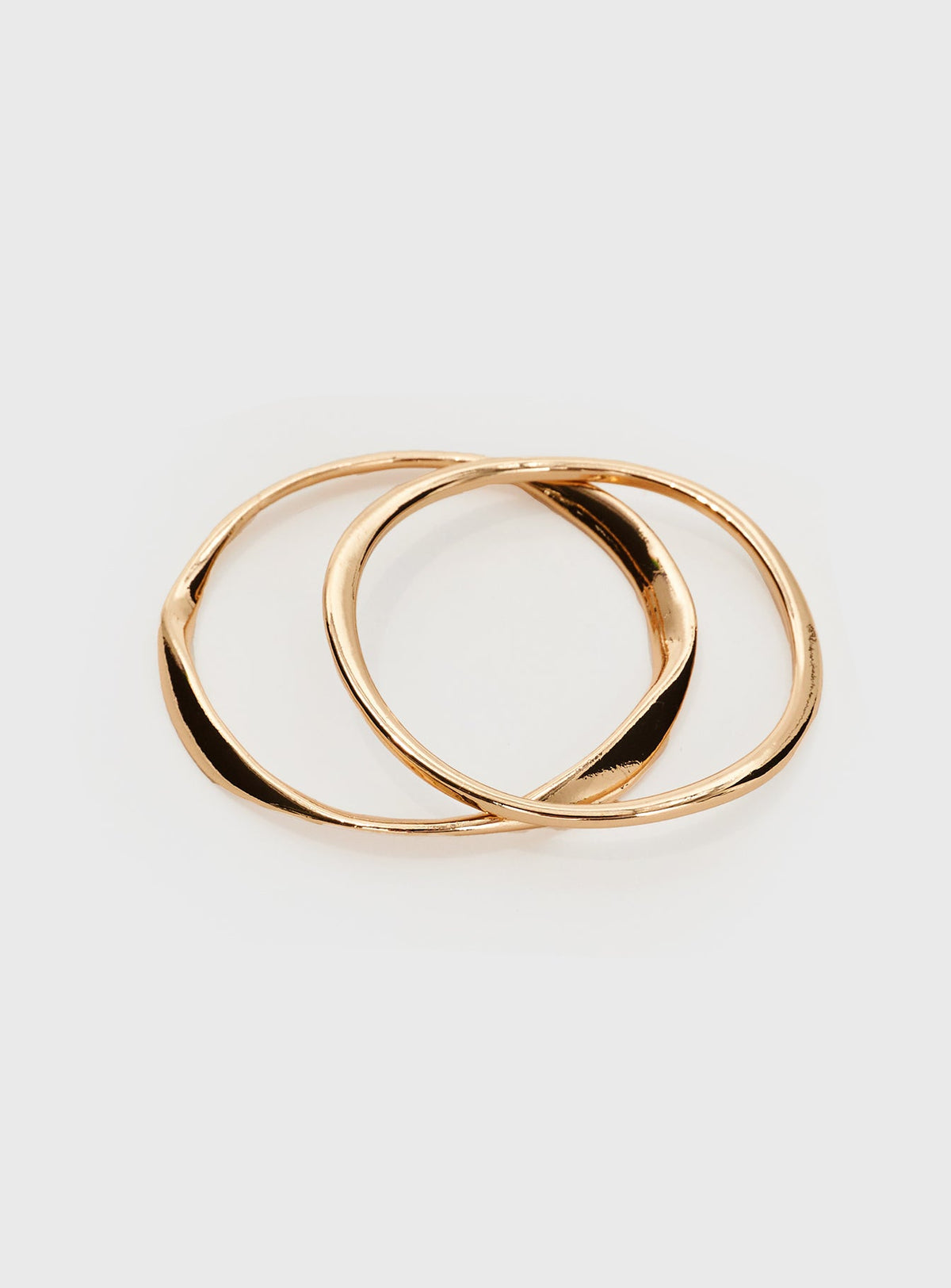 Gold-toned bracelet pack Pack of two, bangle style