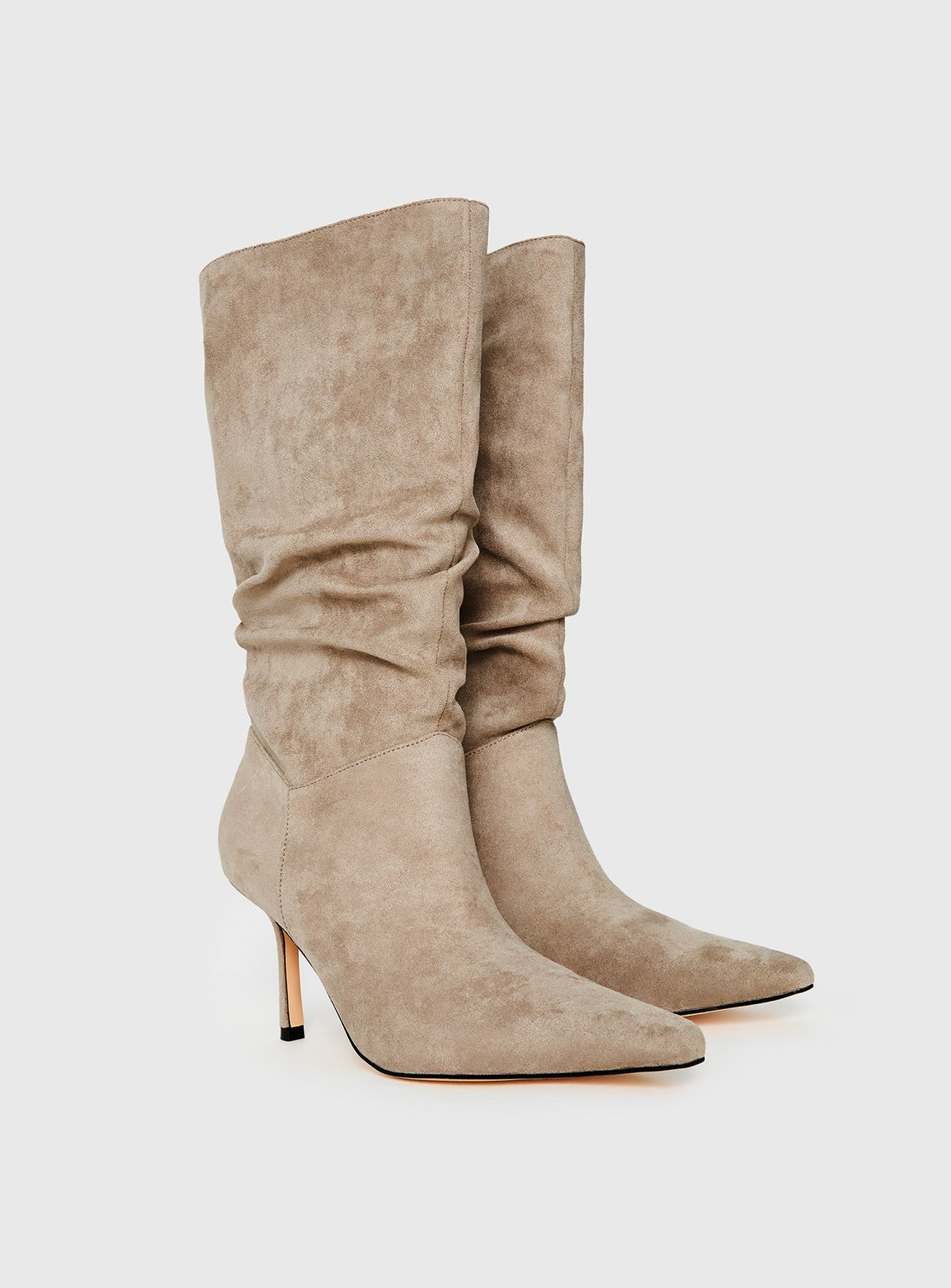 Such A Charmer Overknee-Stiefel aus Wildlederimitat Taupe