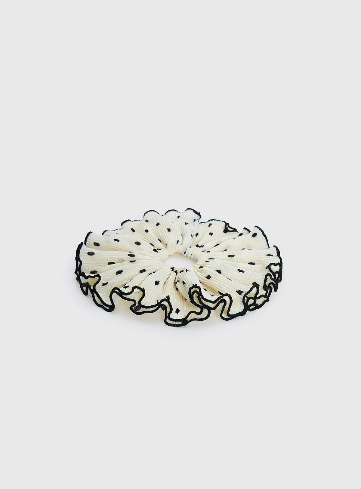 Greatest Gift Geschenk Scrunchie Weiß Tupfen