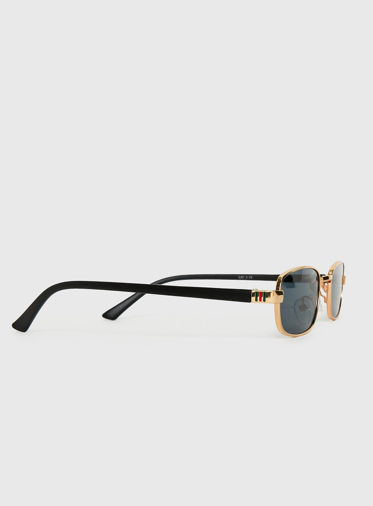 Tillie Metallrahmen Ovale Sonnenbrille Gold / Grau