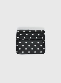 Kiss Of Life Kreditkartenhalter Schwarz Polka