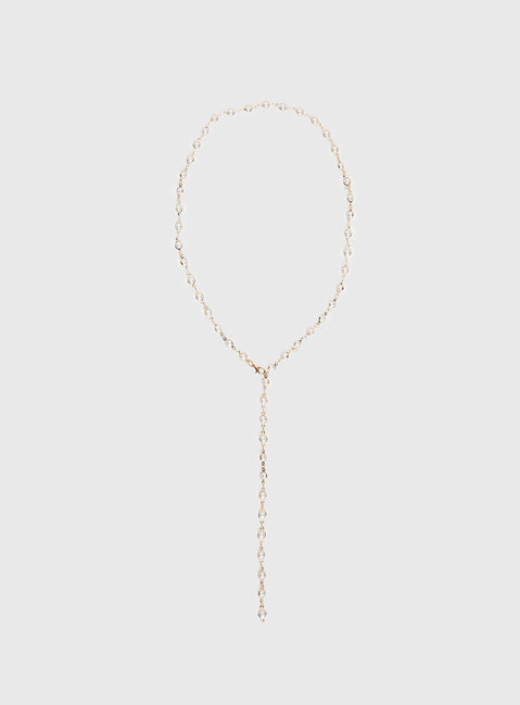 Elenita Lange Halskette Gold