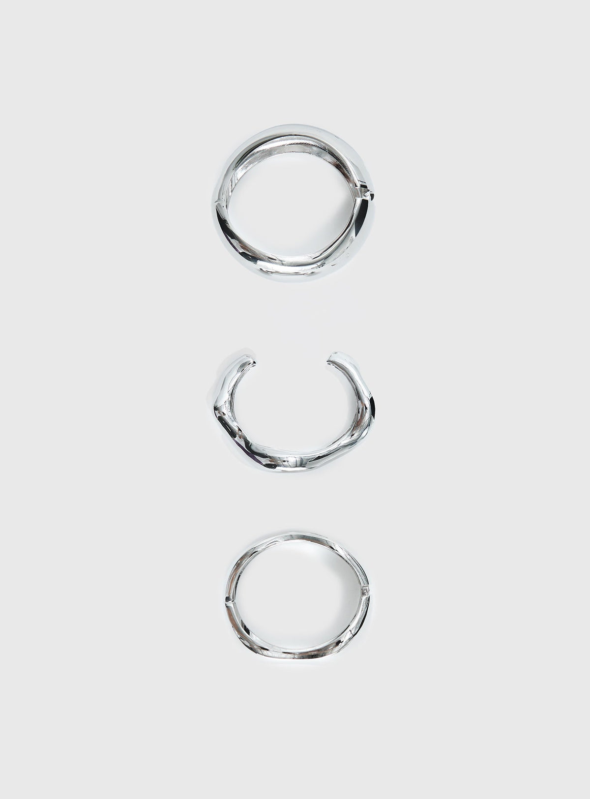 Hot Gossip Manschetten-Set Silber
