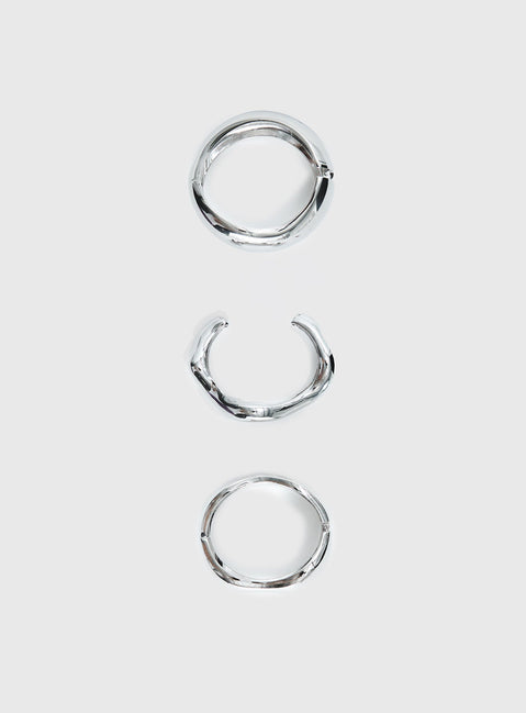 Hot Gossip Manschetten-Set Silber