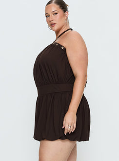 Sunnee Jumpsuit mit Ösendetail Braun Curve