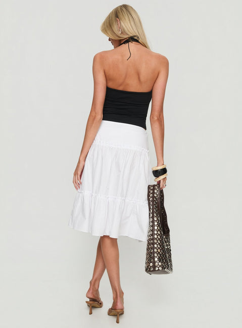 Cascades Low Rise Midirock Weiß