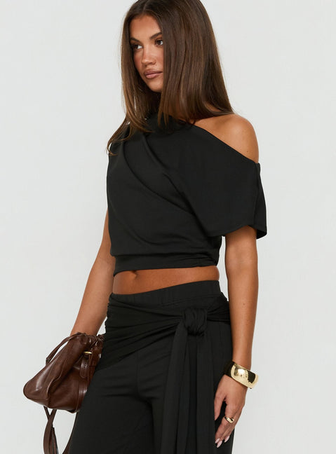 Hadlia Carmen-Top Schwarz