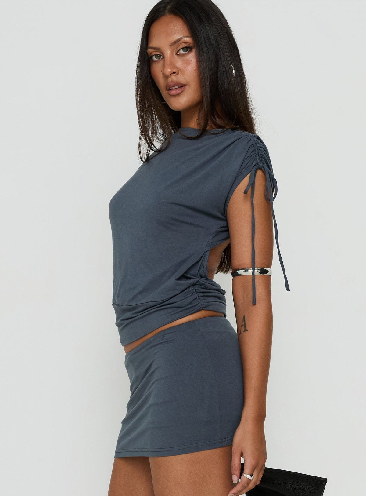 Ärmelloses Top Leeah Marineblau