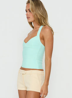 Sefina Bandage Neckholder Top Aqua