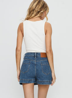 Gazelle Jeans-Skort Mittelblau