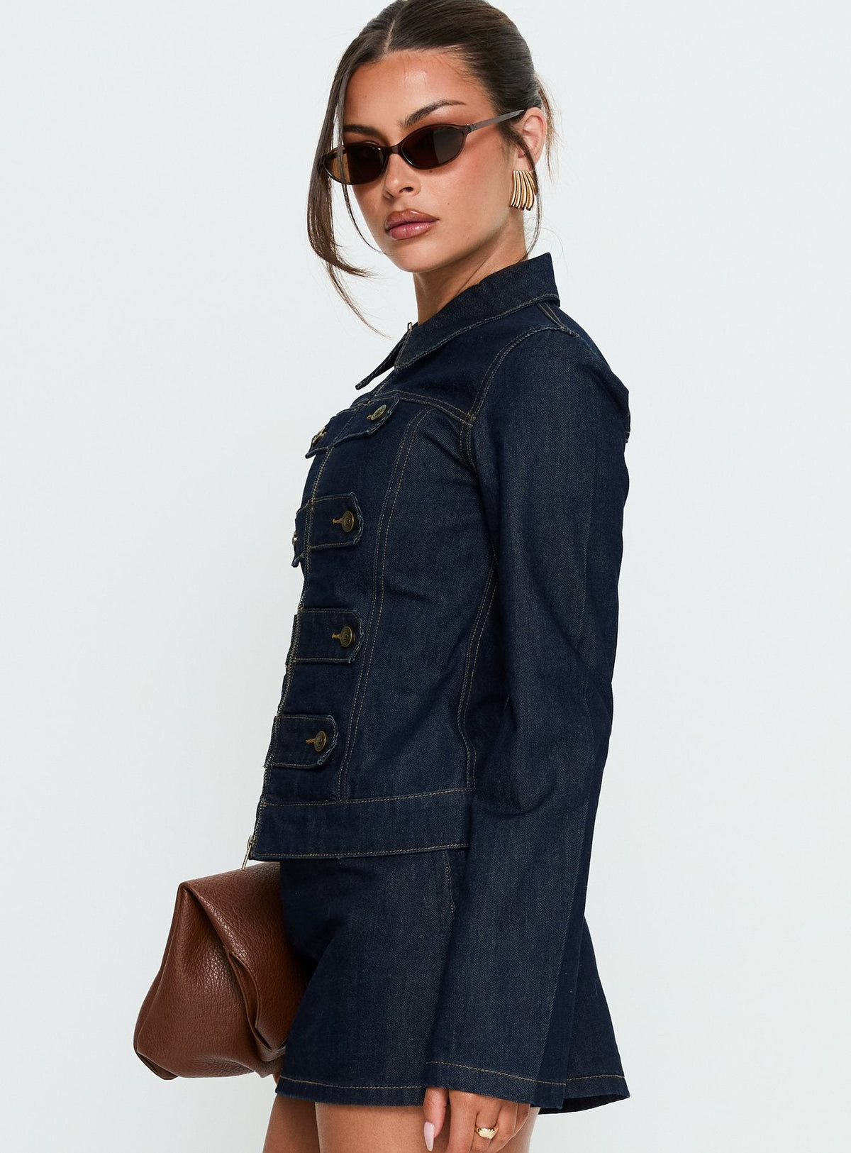 Cristen Cadet Buckle Jeansjacke Indigo