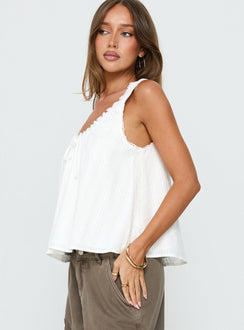 Antiquity Babydoll Top Weiß