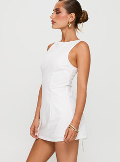 Yumiko Jumpsuit Weiß Lang