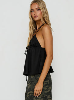 Top Form Neckholder-Oberteil zum Binden in Schwarz