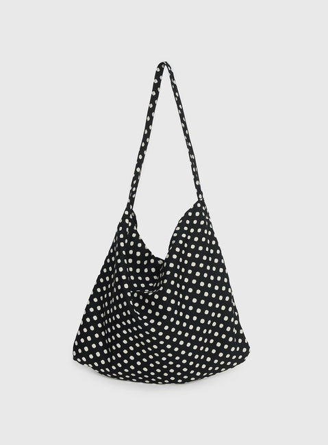 Tempting Tragetasche Schwarz Polka