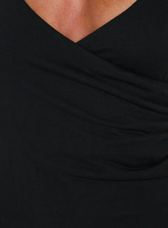 Visions Of Love Jersey-Wickel-Minikleid Schiefergrau