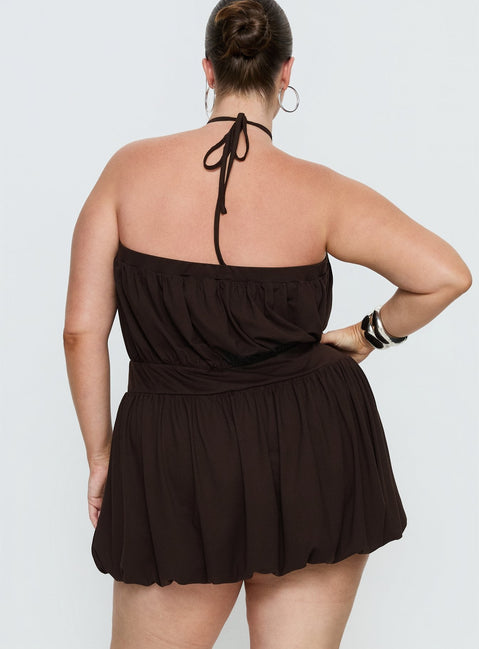 Sunnee Jumpsuit mit Ösendetail Braun Curve
