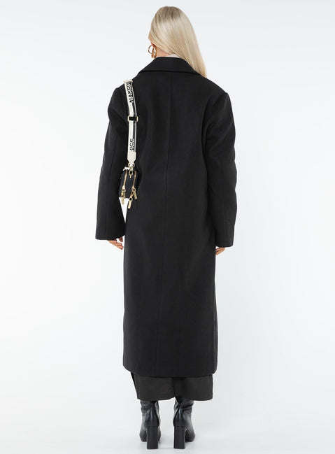 Olsen Mantel Schwarz