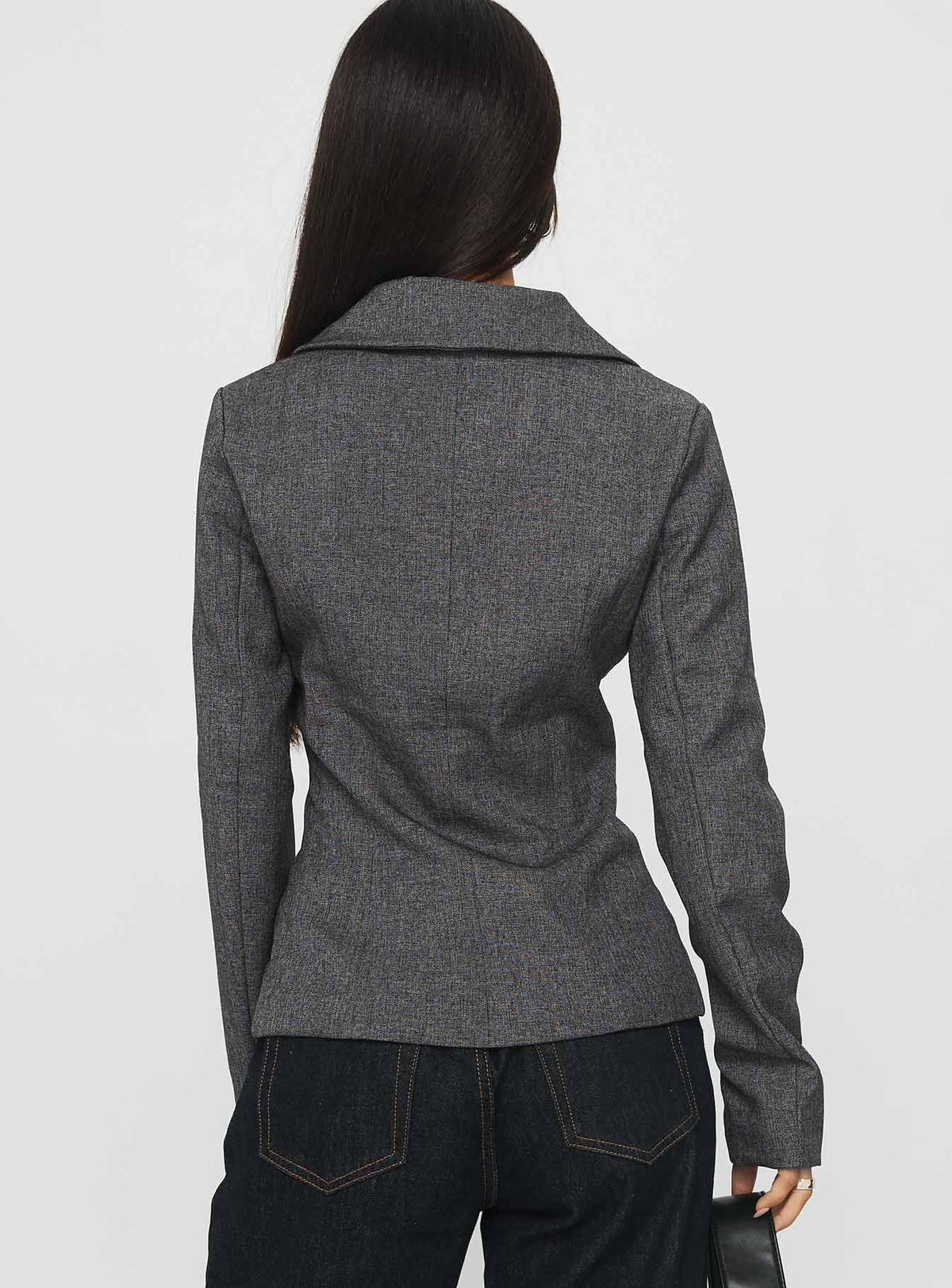 Holley Tweed Jacke Grau
