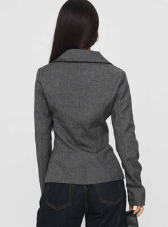 Holley Tweed Jacke Grau