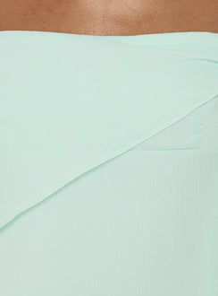 Massey Neckholder-Midikleid mit tiefem Rückenausschnitt, Aqua