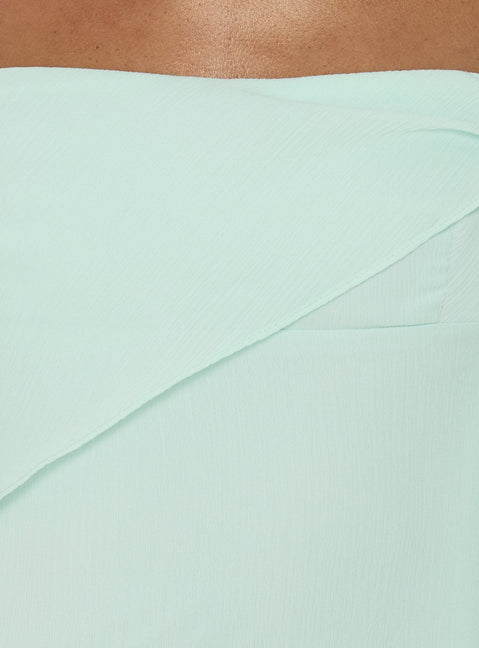 Massey Neckholder-Midikleid mit tiefem Rückenausschnitt, Aqua