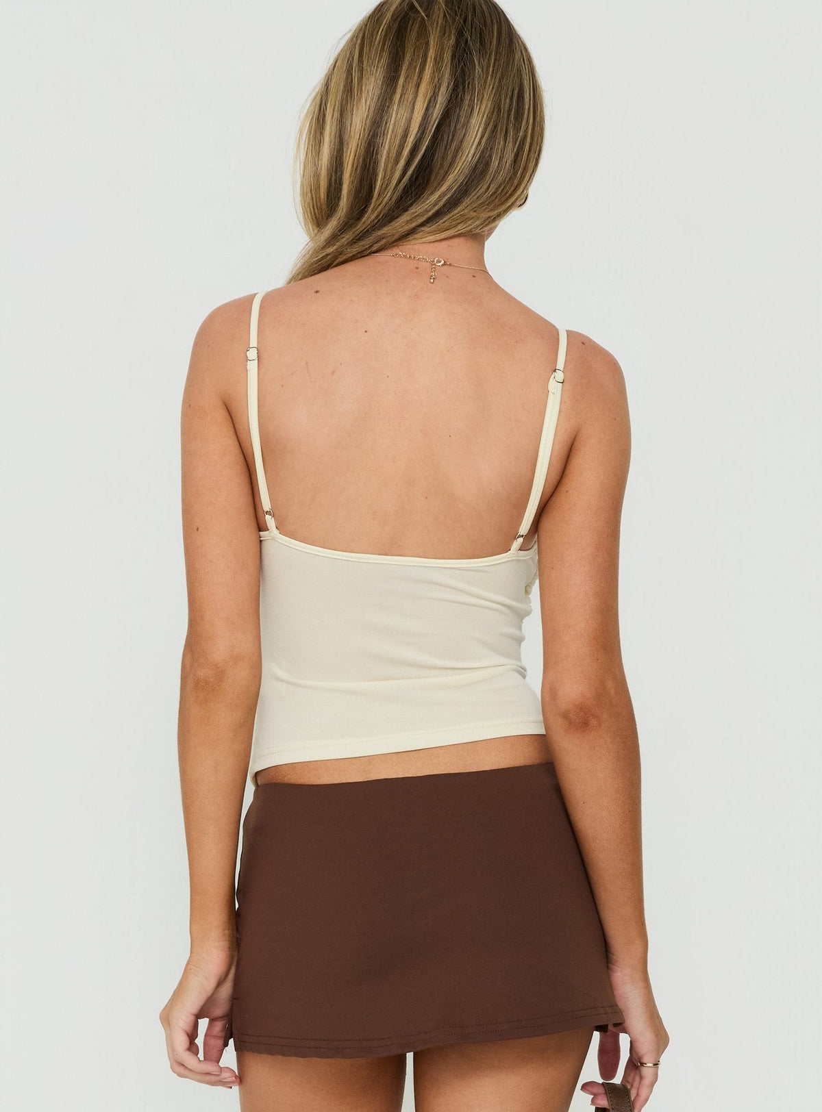 Edalie Layered Bralette Top Buttergelb