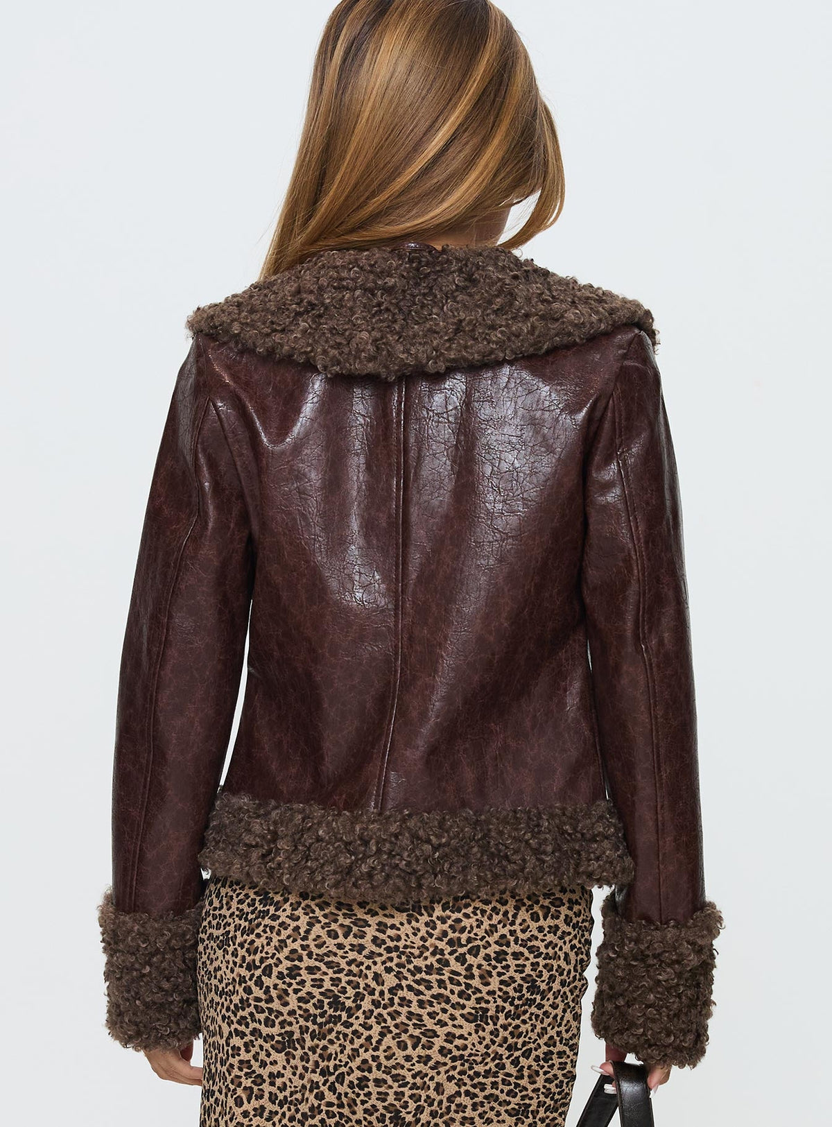 Found A Reason Kunstlederjacke Braun