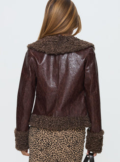 Found A Reason Kunstlederjacke Braun