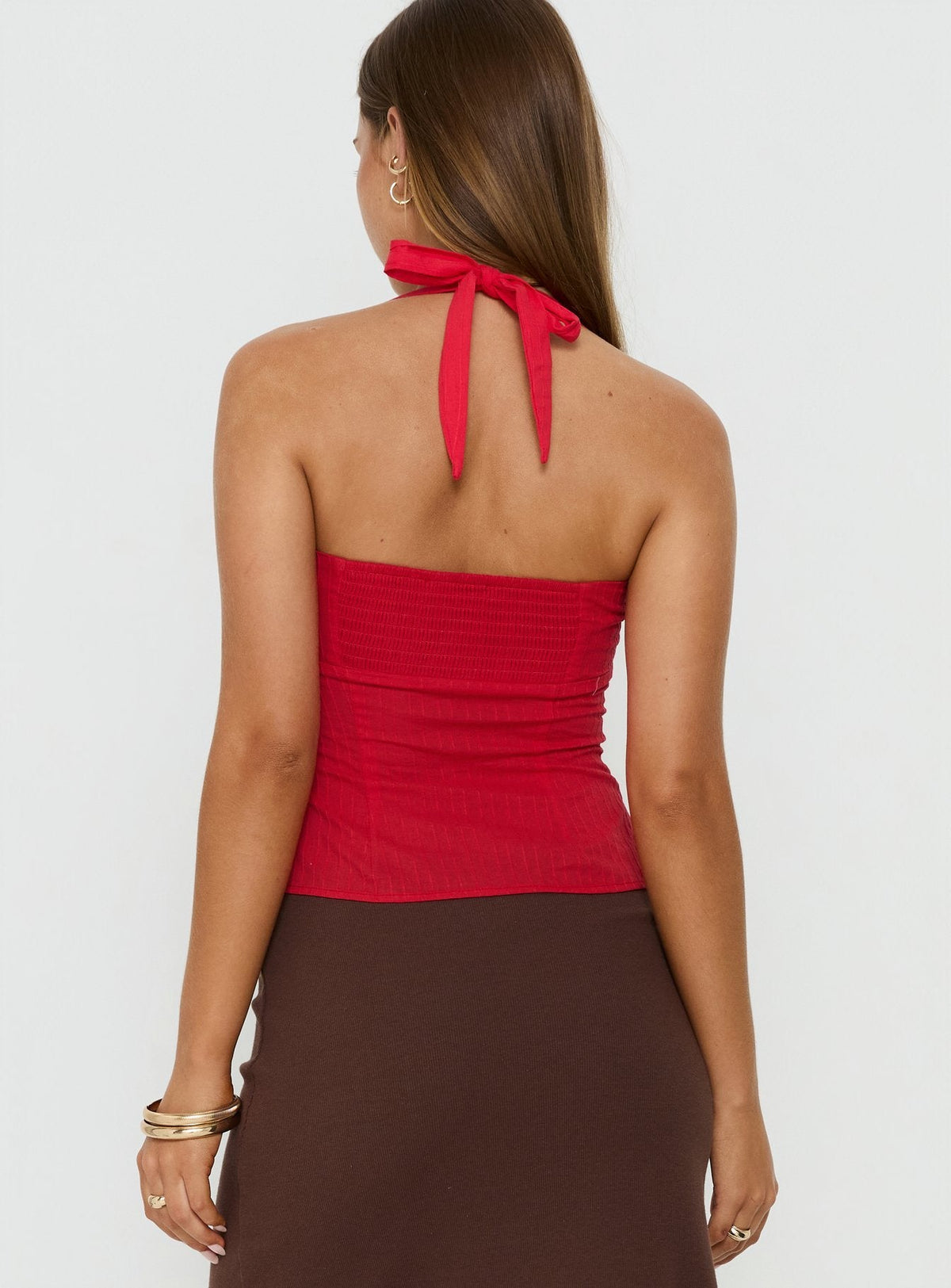 Isabetta Haltertop Rot