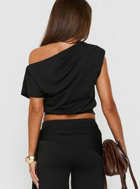 Hadlia Carmen-Top Schwarz