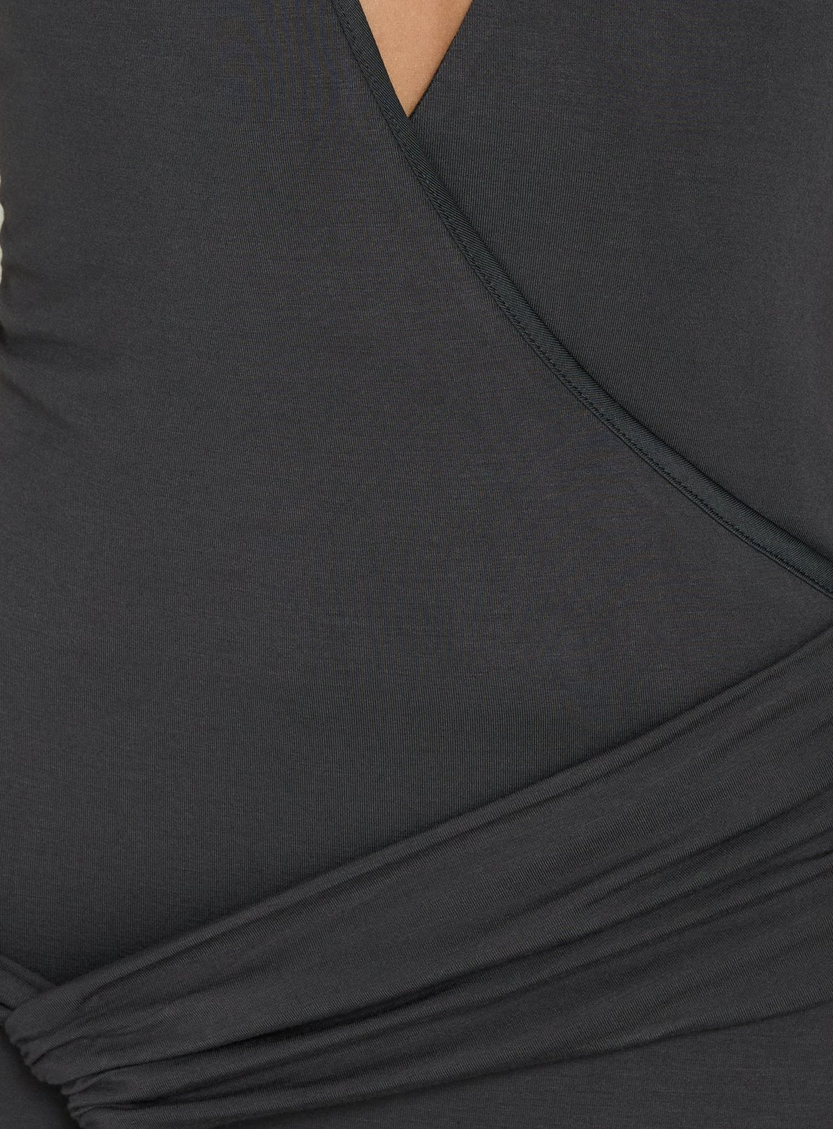 So Major Drapiertes A-Linien Maxikleid Schiefer