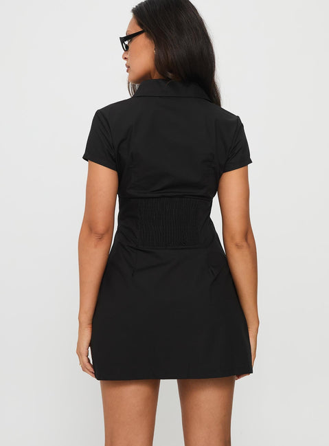 Motley Minikleid Schwarz