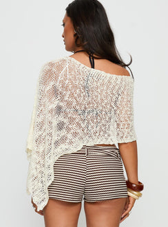 Boni Strickponcho Creme
