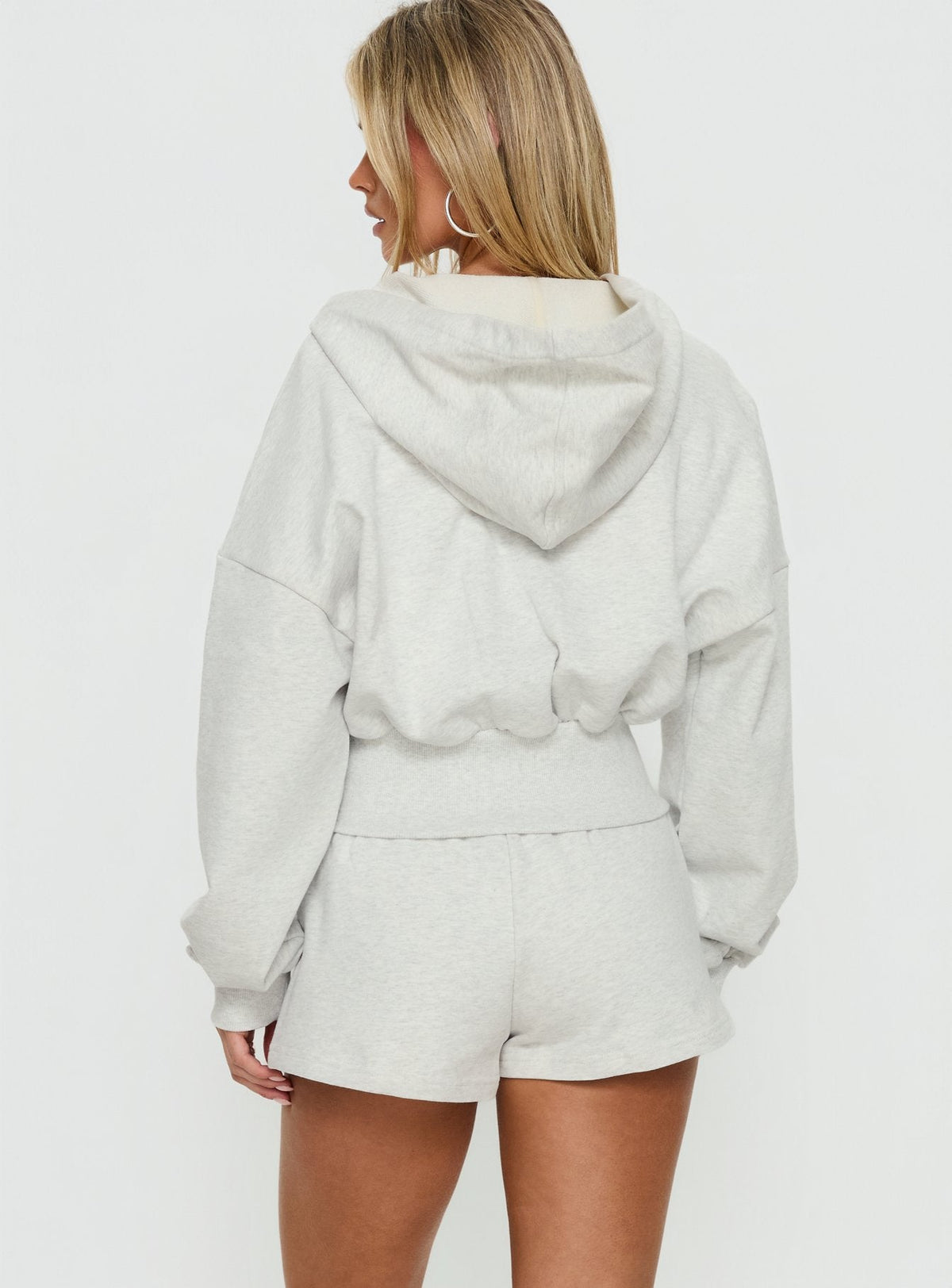 Daybreak Rib-Taillen-Shorts Schneemelange