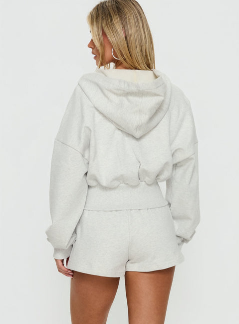 Daybreak Rib-Taillen-Shorts Schneemelange
