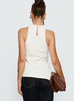 Days Get Dark Asymmetrical Top Creme
