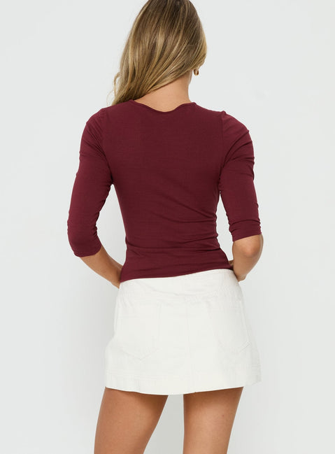 Stefenie Jeansrock mit Shorts Ecru