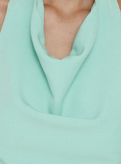 Luena Neckholder-Minikleid mit Gürtel Mint