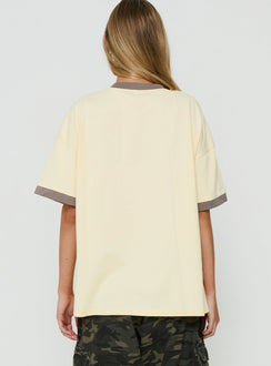 Lang lebe Cowboys V-Ausschnitt-T-Shirt Butter