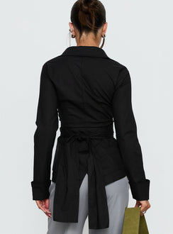 Shapeshifter Twist Langarmshirt Schwarz