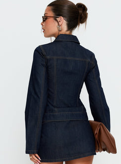 Cristen Cadet Buckle Jeansjacke Indigo