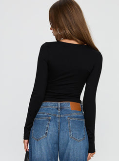Sold On You Langarmtop Schwarz