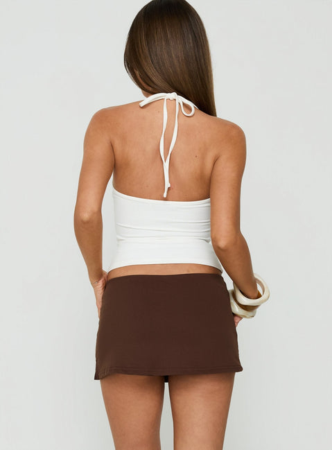 Daily Define Micro Skort Braun