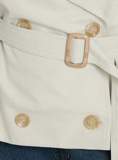 Eldora Cropped Trenchcoat Sand