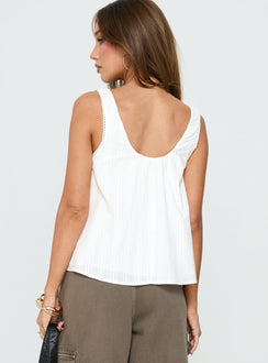 Antiquity Babydoll Top Weiß