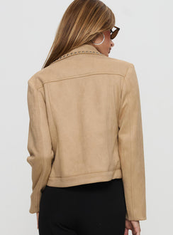 Hurleigh Wildlederimitatjacke Braun